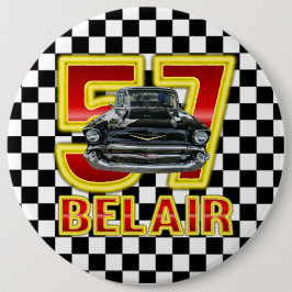1957 Chevy Bel Air Button. Ronde Button 6,0 Cm