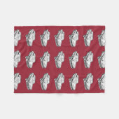 1957 Chevy Bel Air Classic Car Illustration Fleece Deken (Voorkant (Horizontaal))