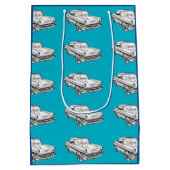 1957 Chevy Bel Air Classic Car Illustration Medium Cadeauzakje (Achterkant)