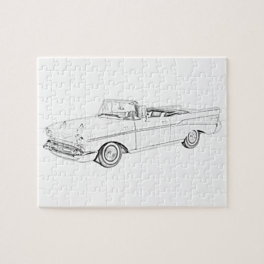 1957 Chevy Bel Air converteerbaar Legpuzzel (Horizontaal)