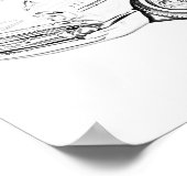 1957 Chevy Bel Air Convertible Poster (Hoek)