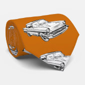 1957 Chevy Bel Air Illustration Stropdas (Opgerold)