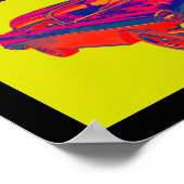 1957 Chevy Bel Air Pop Art Poster (Hoek)