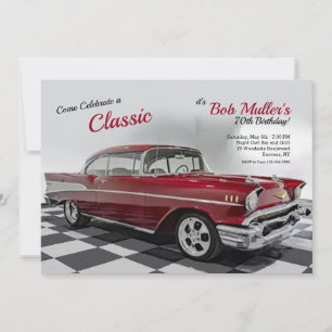 1957 Chevy Bel Air uitnodiging