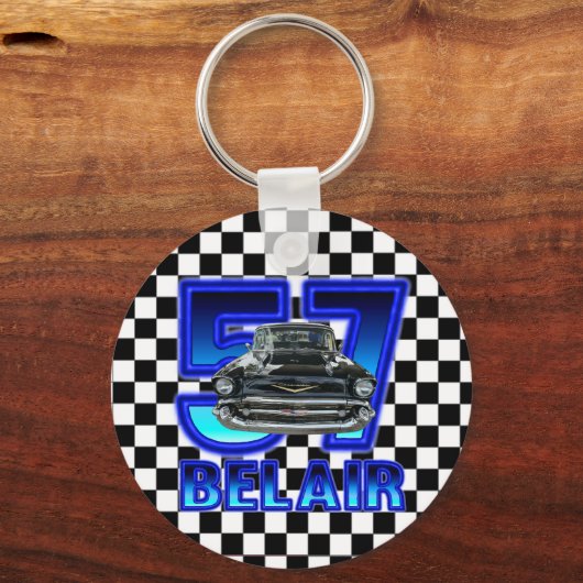 1957 Chevy Belair Sleutelhanger. Sleutelhanger (Voorkant)