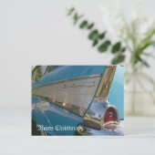 1957 Chevy Briefkaart Vrolijk Kerstfeest Kaart (Staand voorkant)