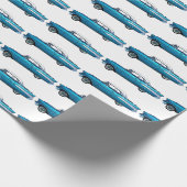 1957 Chevy Chevrolet Bel Air Klassieke auto Cadeaupapier (Hoek)