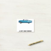 1957 Chevy Chevrolet Bel Air Klassieke auto Post-it® Notes (Op bureau)