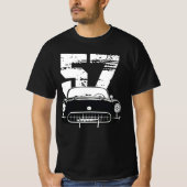 1957 Chevy Corvette met Year Silhouette T-shirt (Voorkant)