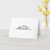 1957 Chevy Hard Top Coupe Kaart (Gele Bloem)