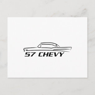 1957 Chevy Hard Top Type Briefkaart