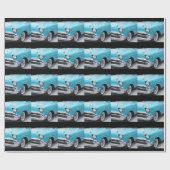 1957 Chevy in blauw, cadeauomslag. Cadeaupapier (Vlak)