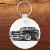 1957 Chevy Nomad Black Car Sleutelhanger (Voorkant)