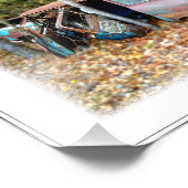 1957 Chevy Nomad Nostalgia Junkyard Art Print Foto Afdruk (Hoek)