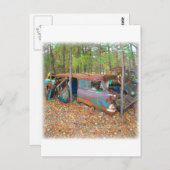 1957 Chevy Nomad Rusting in Wooded Junkyard Briefkaart (Voorkant / Achterkant)