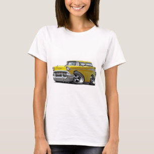 1957 Chevy Nomad Yellow Hot Rod T-shirt