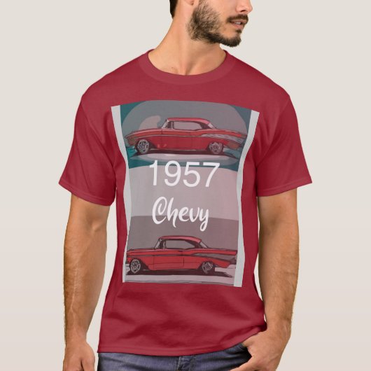 1957 Chevy-ontwerp T-shirt (Voorkant)