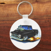 1957 Chevy Pickup Black Sleutelhanger (Voorkant)