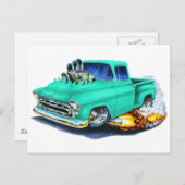 1957 Chevy Pickup Seafoam Green Briefkaart (Voorkant / Achterkant)