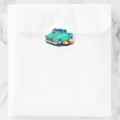 1957 Chevy Pickup Seafoam Green Ronde Sticker (Tas)
