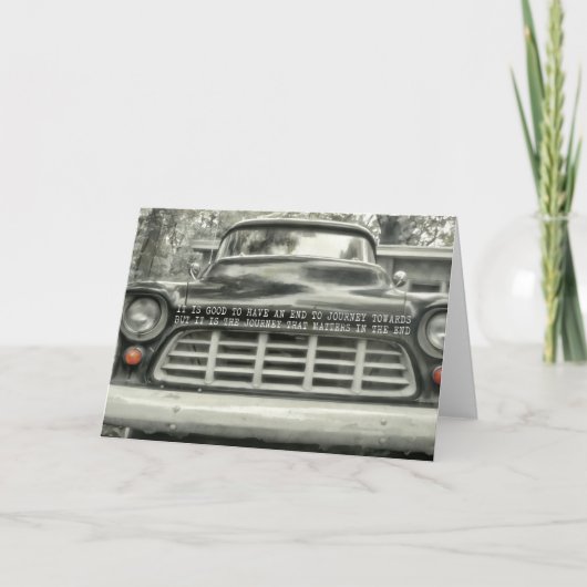 1957 CHEVY wenskaart Bedankkaart (Voorkant)