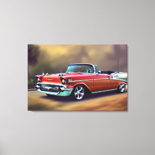 1957 Classic Car Canvas Print