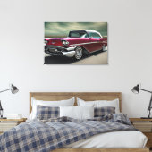 1957 Classic Car Canvas Print (Insitu (Slaapkamer))