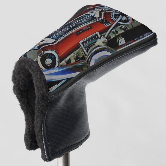 1957 Classic Car Dashboard Golfheadcover (3/4 voorkant)
