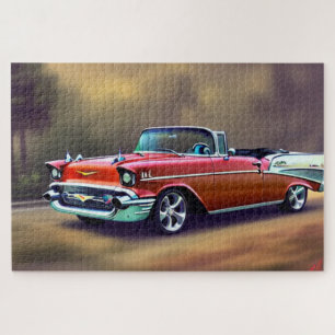 1957 Classic Car Jigzaag Puzzle Legpuzzel