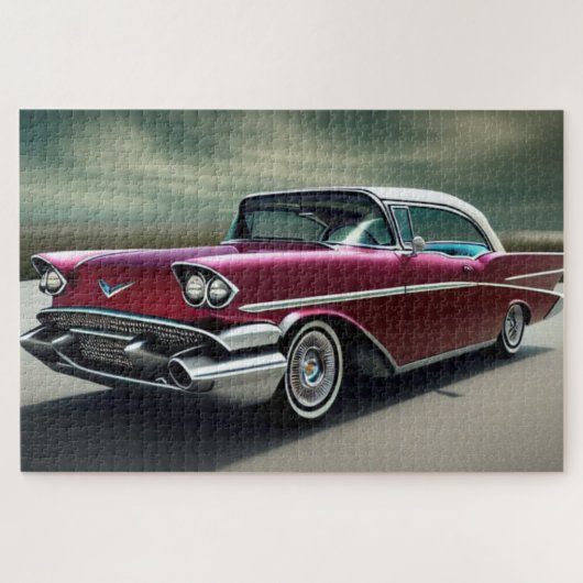 1957 Classic Car Jigzaag Puzzle Legpuzzel (Horizontaal)