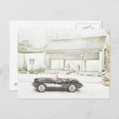 1957 Corvette Converteerbare Briefkaarten (Voorkant / Achterkant)