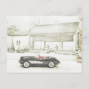 1957 Corvette Converteerbare Briefkaarten