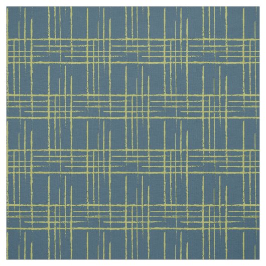 1957 Crosshatch Blauw Stof (Swatch)