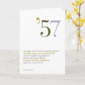 1957 de Feiten van de Pret van de Verjaardag Kaart (Gele Bloem)