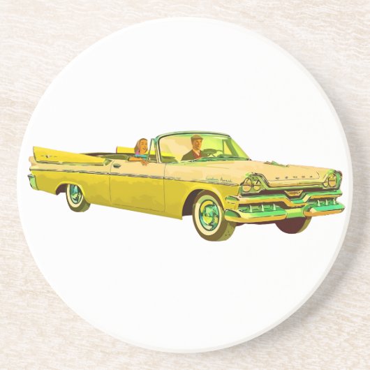 1957 Dodge Custom Royal Lancer Zandsteen Onderzetter (Voorkant)