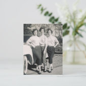 1957 GLAMOR GIRLS #47 BRIEFKAART (Staand voorkant)