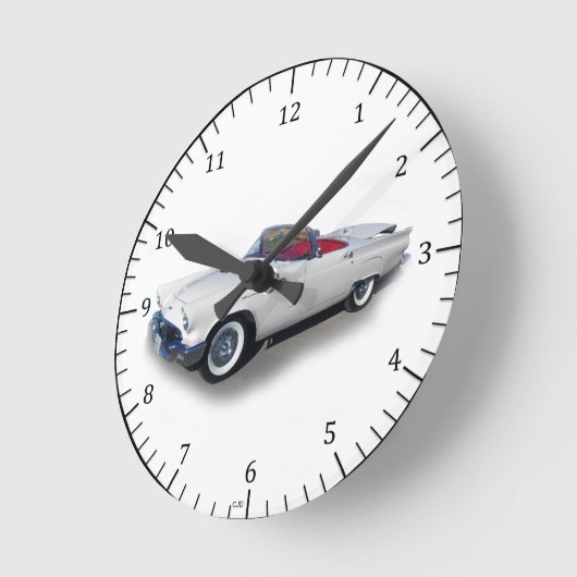 1957 grijze Thunderbird klok (Hoek)