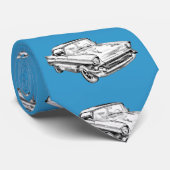 1957 Illustratie Chevy Bel Air Stropdas (Opgerold)