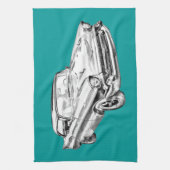 1957 Illustratie Chevy Bel Air Theedoek (Verticaal)