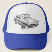 1957 Illustratie Chevy Bel Air Trucker Pet (Voorkant)