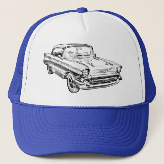 1957 Illustratie Chevy Bel Air Trucker Pet (Voorkant)