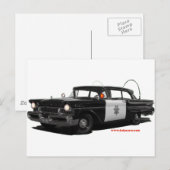 1957-kwik-monterey-road-patrouille-car briefkaart (Voorkant / Achterkant)
