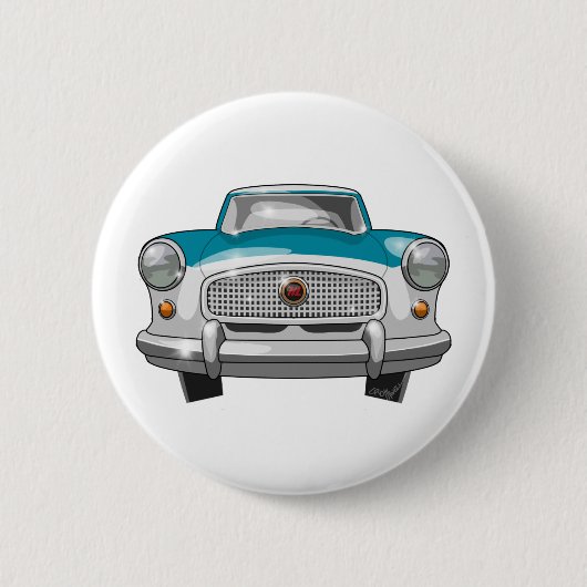 1957 Metropolitan Front Ronde Button 5,7 Cm (Voorkant)