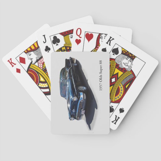 1957 Olds 88 speelkaarten (Achterkant)