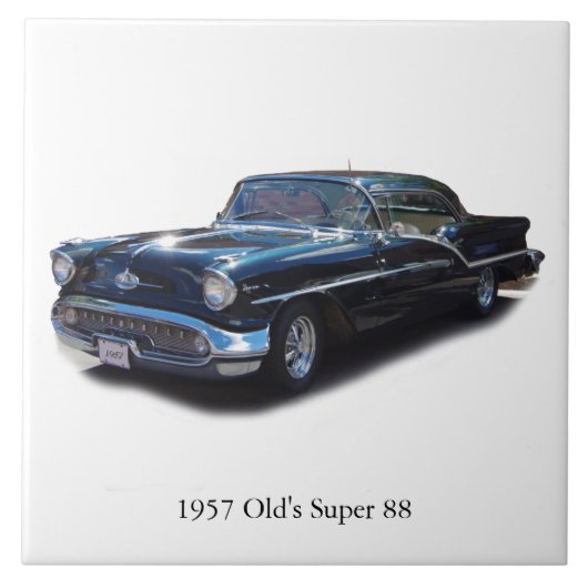 1957 Olds 88 tegels Tegeltje (Voorkant)