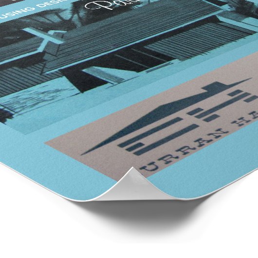 1957 Ontwerpprijs winnaar Mid-Century Modern House Poster (Hoek)