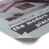 1957 Ontwerpprijs winnaar Mid-Century Modern House Poster (Hoek)