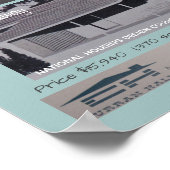 1957 Ontwerpprijs winnaar Mid-Century Modern House Poster (Hoek)