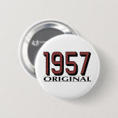 1957 Origineel Ronde Button 5,7 Cm (Voorkant /achterkant)