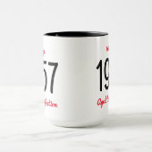  1957 oud tot perfectie 60 verjaardagsfeestje mok (Midden)